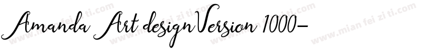 Amanda Art designVersion 1000字体转换